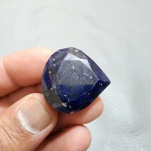 Increíble piedra preciosa suelta con forma de pera facetada de zafiro africano de 95,20 quilates para joyería - Imagen 1 de 6