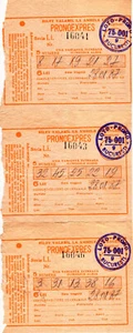 Romania, 1970's, Lot of 3 Vintage Lottery Tickets - Loto Pronoexpres - Picture 1 of 1