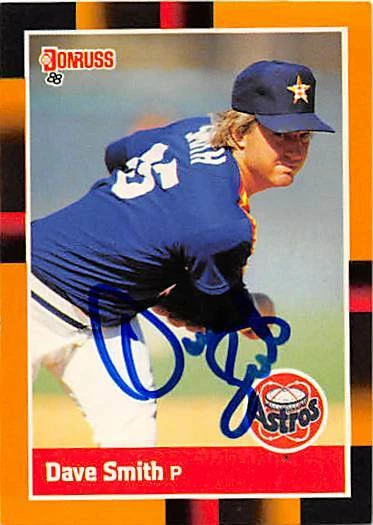 Dave Smith autographed baseball card (Houston Astros) 1988 Donruss #262 - Image 1 of 1