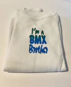 Vintage BMX Brother Crewneck Sweatshirt Kids Size S (6-8) Motocross Rare - Picture 1 of 3