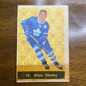 1961-62 Parkhurst #16 Allan Stanley - Toronto Maple Leafs - - Picture 1 of 2