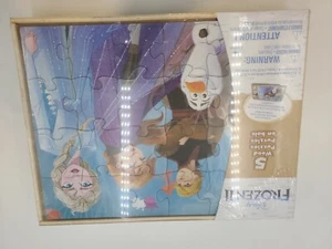 Disney Frozen 2 (5) puzzle in legno con vassoio e scatola portaoggetti età 3 nuovi con scatola - Foto 1 di 3