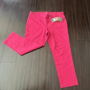 NWT:PrAna Cosmo Pink Ashley Capri Legging Low Rise Fitted Size: Large - Picture 1 of 8