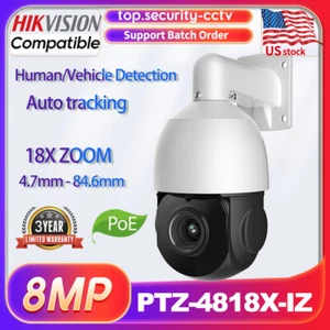 Cámara IP POE Exterior Compatible con HIK Seguimiento Automático 360° 8MP 18X Zoom - Imagen 1 de 24