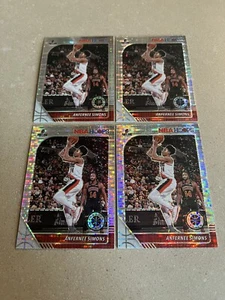 2019-20 Hoops Premium Stock 4 Card ANFERNEE SIMONS Pulsar Lot #268 Portland - Picture 1 of 2