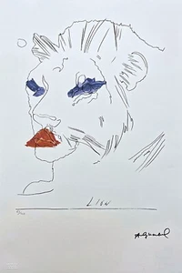 ANDY WARHOL - Lion - signed, certificate, limited edition 65/100, 38 x 56 cm - Picture 1 of 7