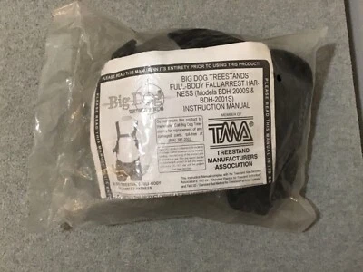 Big Dog Treestands Full Body Fall Arrest Harness BDH-2000S & BDH-2001S NIP #WS-4 - Image 1 of 3