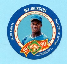 1990 King-B Jerky Third Annual Collector's Edition Discs # 17 Bo Jackson
