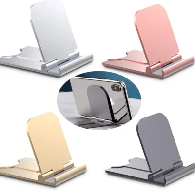 New Mobile Phone Stand Desktop Holder Table Desk Mount For iPhone iPad Samsung - Image 1 of 4