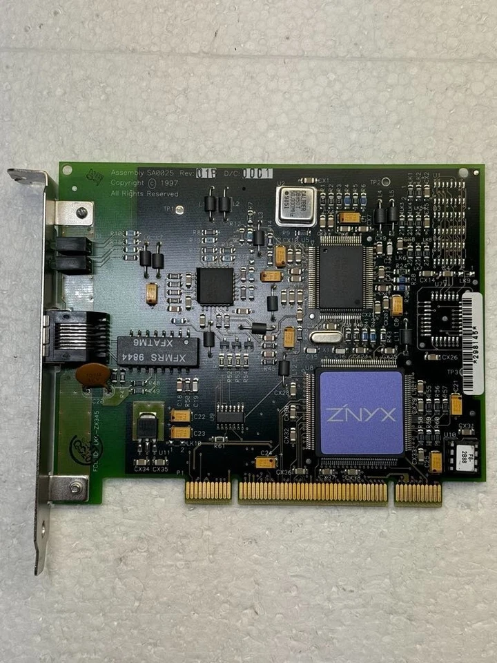 ZNYX NETBLASTER ZX345 PCI NETWORK CARD SA0025 10/100BaseT LK6-ZX345 ZX345E161961 - Image 1 of 4