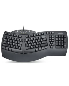 Periboard 512 Ergonomic Split Keyboard Natural Ergonomic Design Black Bulk - Picture 1 of 7