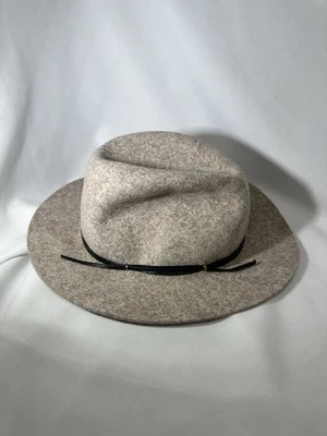 Sombrero Ataque 100% Lana Viaje Plegable Sombrero Gorra Ataque Fedora Mujer Beige Gris EE. UU. 5923 Foto 1 de 4