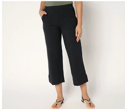 Pantalón corto mujer con control talla pequeña negro 86/14 pierna ancha A685167 nuevo sin etiquetas Foto 1 de 4