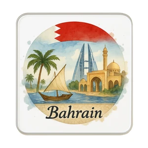 Imán de nevera Bahréin | Regalo coleccionable recuerdo de viaje - Imagen 1 de 5