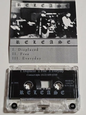 RELEASE 1995 DEMO CASSETTE TAPE PRIVATE INDIE ROCK HARDCORE ALTERNATIVE GUITAR - Image 1 of 4