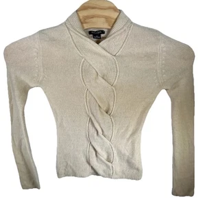 Madison Studio Cashmere Sweater Womens Medium Off White Pullover - Picture 1 of 7