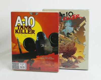 SEALED LOT 1989 A-10 Tank Killer Variants Dynamix / Sierra MS-DOS Big Box PC - Image 1 of 4