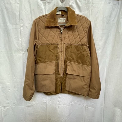 Jaqueta Happy Jack Sportswear Caçadores Masculina Bronzeada Manga Longa Tamanho Pequeno Bolso de Pássaro - Imagem 1 de 4