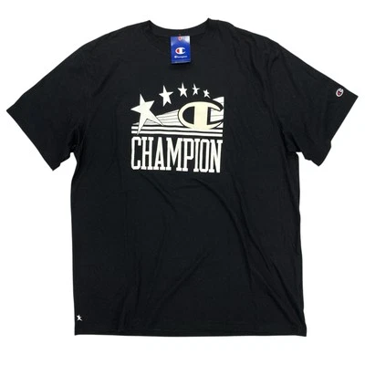 Camiseta deportiva clásica de algodón Champion grande y alta con logotipo de estrella negra Foto 1 de 4