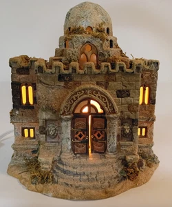 Mercasia Grandeur Noel handbemalt Mini Schloss Balkon Bethlehem Krippe - Bild 1 von 7