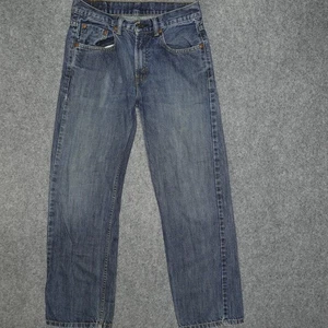 Pantalones de mezclilla Levis 550 para niños 18 ajustados 27x29 azules relajados cónicos clásicos - Imagen 1 de 12