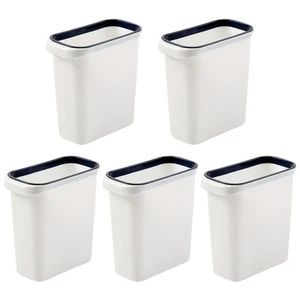 5 Pack Small Trash Can, 2 Gallon/8-Liter Slim Garbage Can Plastic Waste Baske... - Picture 1 of 7