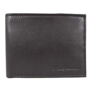 Ben Sherman Hombre Kensington Collection 16005C Leather Passcase Wallet, Negro - Imagen 1 de 4