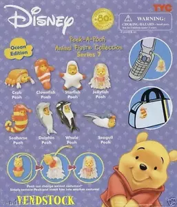 TOMY DISNEY WINNIE THE POOH PEEK-A-POOH SERIE 7 OCEAN EDITION SCHLENKER SET ABHOLUNG - Bild 1 von 10