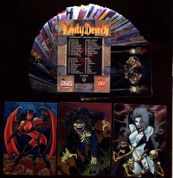 LADY DEATH - Series 2 - 100 Card Comic Bad Girl Art Set - Krome - Image 1 of 1
