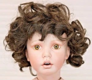 Doll Wig Size 14-15 Playhouse Collection "Becky" Dark Brown Modacrylic - Picture 1 of 3