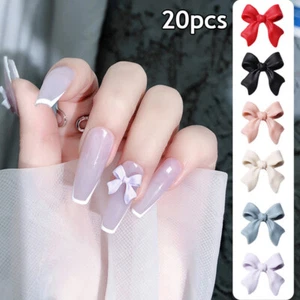 3D Nagel Strasssteine Harz Schleifen Nail Art Dekorationen Charms Schmuck < - Bild 1 von 23