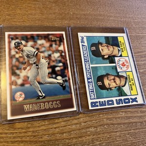 WADE BOGGS 1984 Topps Checklist #786 & 1997 Topps #8 Baseball Cards (h)