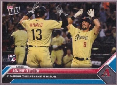 Dominic Fletcher Diamondback 1st Career HR v Giants 2023 TOPPS NOW #281 Blue /49 - Image 1 of 2