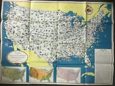 Carte Illustrée des Etats Unis D'Amérique US 645  FR Drafting & Co N.Y USA 50's