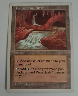 Underground River MP MTG Magic the Gathering Fifth 5th Edition - Image 1 of 4