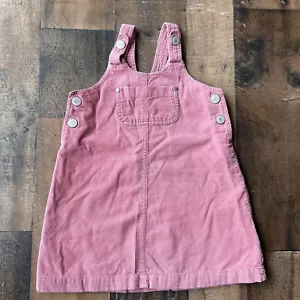 Vestido Mono Pana Rosa Parche Calabaza Bebé Niña (Talla 12-18M) - Imagen 1 de 5