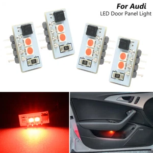4x Red LED Interior Door Panel Light Board For 12-24 Audi A6 A7 A8 17-19 Q7 - Bild 1 von 10