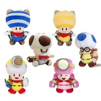 Super Mario Bros Stand Captain Toad Little Buddy Plush Doll Stuffed Anime Toy 7