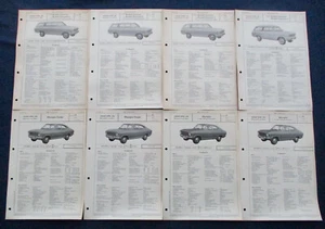 22x Opel Kadett B Caravan Coupe Rallye Prospekt Brochure VDA Typenblätter 36 - Bild 1 von 6