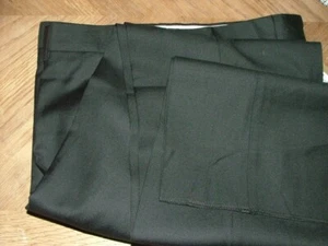 NEW WT SANTORELLI DRESS PANTS SIZE 32 X 37 100%WOOL MADE IN ITALY BLACK #575 - Picture 1 of 5