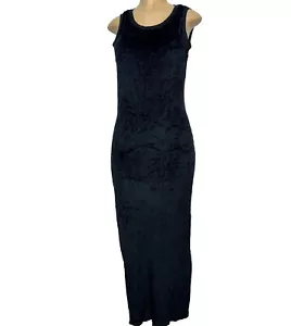 Michael Stars Black Bodycon Dress Womens Size M Stretch Night Out Slits Side $99 - Picture 1 of 14