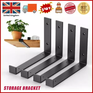 4PCS Shelf Brackets Rustic Heavy Duty Industrial Scaffold Board Shelf Bracket UK - Picture 1 of 12