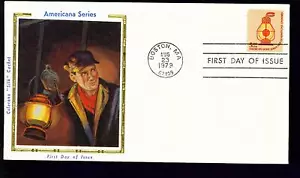 Casa rodante FDC 1979 - Scott # 1612 - lámpara de ferrocarril $5.00 - Colorado Cachet $20.00 - Imagen 1 de 1