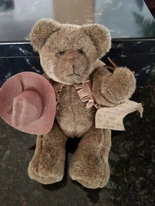 Bronco Billy 11inch Handmade Fully Jointed Plush Bear by Artist Mary Moerkerke - Picture 1 of 6