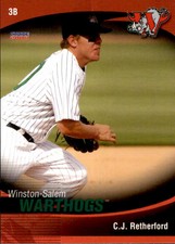 2008 Winston-Salem Warthogs Choice #18 C.J. Retherford Chandler Arizona AZ Card