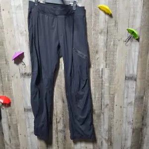 Lululemon Pantalone Studio Danza Uomo Nero Zip Tasche Pull On - Foto 1 di 4