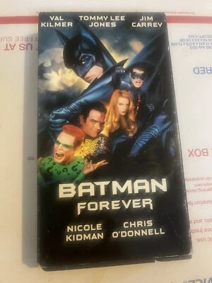 Vintage Batman Forever VHS Movie Jim Carrey Nicole Kidman 1995 - Image 1 of 3