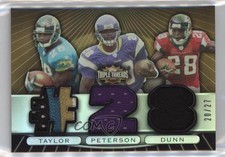 2007 Triple Threads Relic Combos Sepia /27 Fred Taylor Adrian Peterson Rookie RC