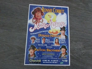 Ronnie Corbett in Mother Goose 1996 Churchill Theatre Bromley Panto Show Flyer - Picture 1 of 6