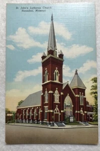 St. John's Luthearn Church Hannibal,  Missouri Postcard (L1) - Picture 1 of 2